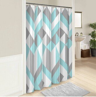 Lena Shower Curtain Aqua - Marble Hill