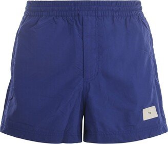 Logo Detailed Swim Shorts-AA