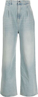 High-Waist Wide-Leg Jeans-AK