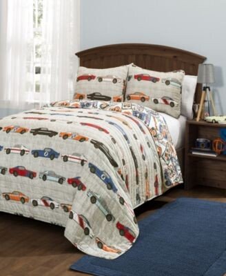 Race Cars 3 Pc. Quilt Sets