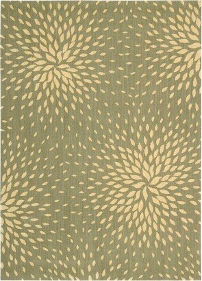 Capri Light Green Area Rug CAP2 3'6 x 5'6