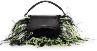 Sid feather-trim mini bag