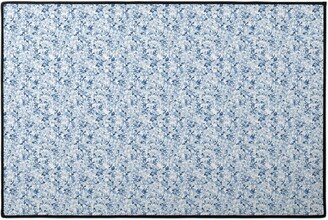 Door Mats: A Thousand Roses - Blue Door Mat, Blue