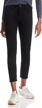 Jen 7 By 7 For All Jen 7 Cotton Blend High Rise Skinny Ankle Jeans in Clasblknoi