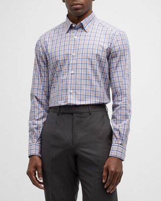 Men's Plaid Cotton Sport Shirt