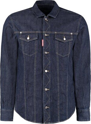 Buttoned Denim Shirt-AA