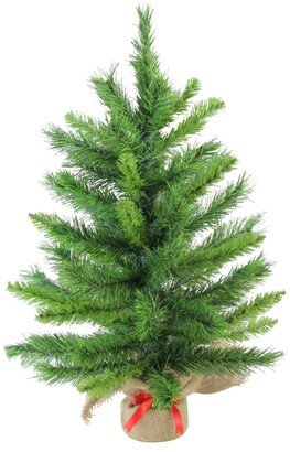 Northlight 24 Mixed Kateson Fir Artificial Christmas Tree in Burlap Base - Unlit