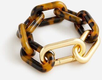 Tortoise shell chainlink bracelet