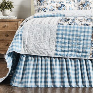 Annie Buffalo Blue Check Queen Bed Skirt 60x80x16