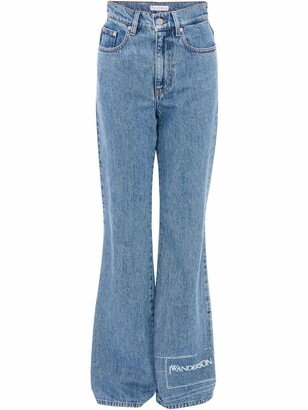 High-Waisted Bootcut Jeans-AD