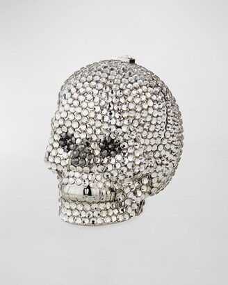 Skull Beaded Crystal Pillbox