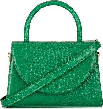 Nadia Faux Leather Embossed Top Handle Bag