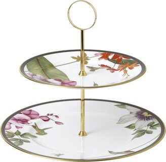 Hummingbird Cake Stand Two-Tier