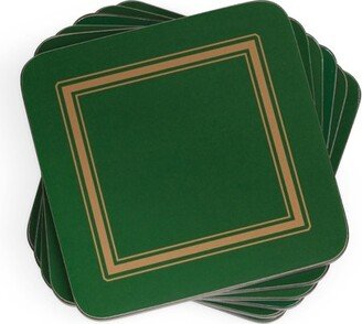 Classic Emerald Coasters, Set of 6,4.13 Square