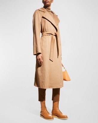 Manuela Belted Camel Hair Coat, Camel