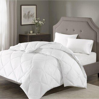 Gracie Mills Thread Count Cotton Blend Down Alternative Comforter, White - Full/Queen