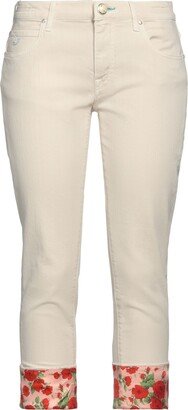 JACOB COHЁN Denim Cropped Cream