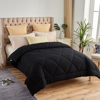 Snake River Décor Ultra Soft Premium Down Alternative Reversible Comforter Twin Black