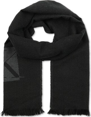 Men's Inverse Logo Yarn Dye Scarf