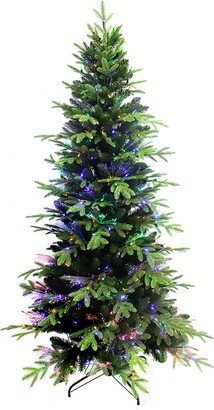 7' Northern Light Tree with Fiber-Optics and Led Lights