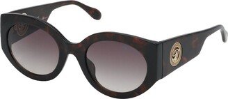 Oval Frame Sunglasses-AJ