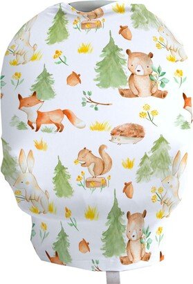 Honey Lemonade Multifunctional Nursing Cover Carseat Cover - Forest Friends