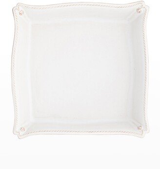 Berry & Thread Matzoh Plate - Whitewash