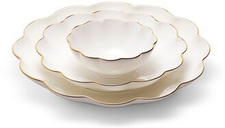 Scalloped Nesting Serving Dishes, Set of 3