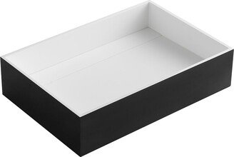 Black Matte 20In X 14In Solid Surface Resin Sink