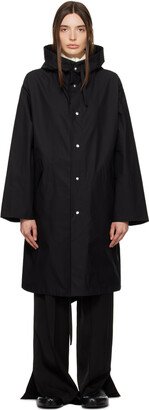 Black Hooded Coat-AA