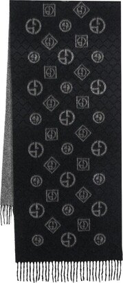 Monogram-Print Cashmere Scarf