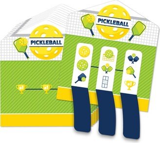 Big Dot Of Happiness Let's Rally Pickleball Birthday or Retirement Game Pull Tabs 3-in-a-Row 12 Ct