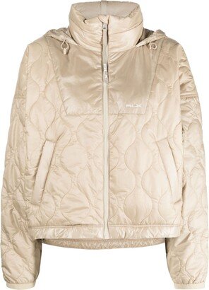 Zip-Up Puffer Jacket-AE