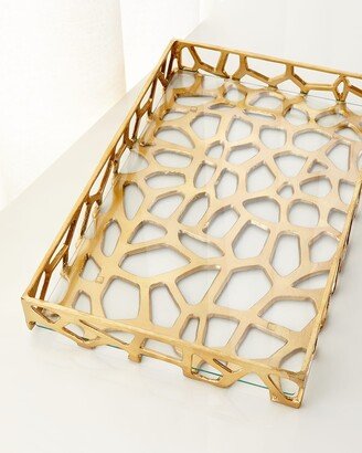 Organic Iron Tray with Glass