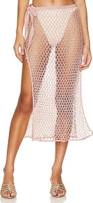 My Beachy Side Crochet Net Beaded Maxi Skirt