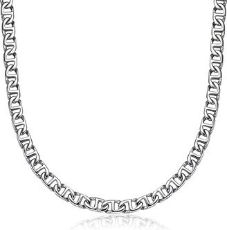 Men's 10.0mm Solid Mariner Chain Necklace in Stainless Steel - 24