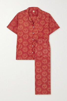 Net Sustain + Ōshadi Helios Printed Organic Cotton-voile Pajama Set - Red