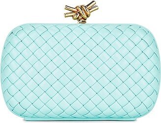 Knot Minaudiere Clutch in Blue