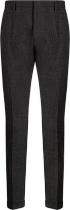 Mid-Rise Straight-Leg Trousers-CT