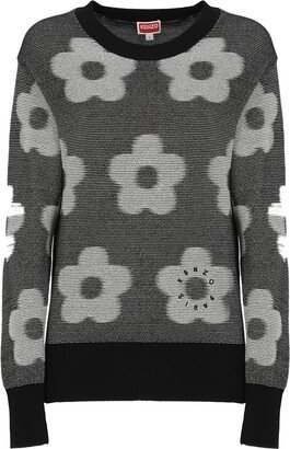 Jacquard Flower Sweater