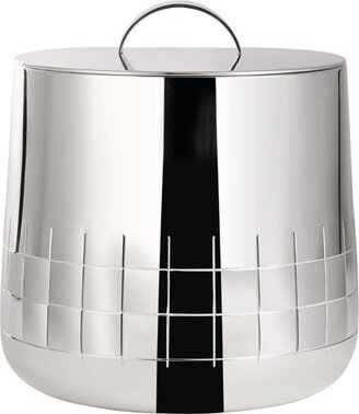 Silver-Plated Graphik Insulated Ice Bucket