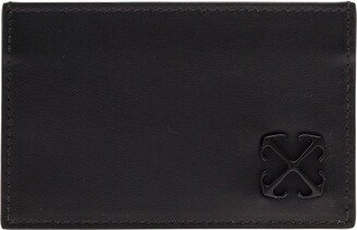 Arrows-Motif Logo Debossed Cardholder