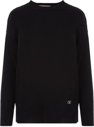 VLogo Crewneck Long-Sleeved Jumper