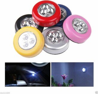 24 Pack Blue Stick-On Push Light 3Led Battery-Powered Night