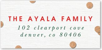 Address Labels: Fun Ribbon Type Address Label, White, Address Label, Matte