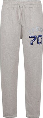 Logo Embroidered Drawstring Track Pants-AA