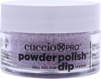 Pro Powder Polish Nail Colour Dip System - Deep Purple Glitter by Cuccio Colour for Women - 0.5 oz Nail Powder