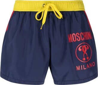 Logo-Print Swim Shorts-BA