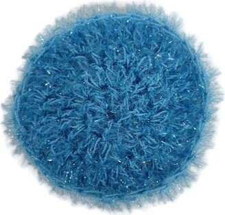 Blue Crochet Scrubby For Dishes Or Cleaning