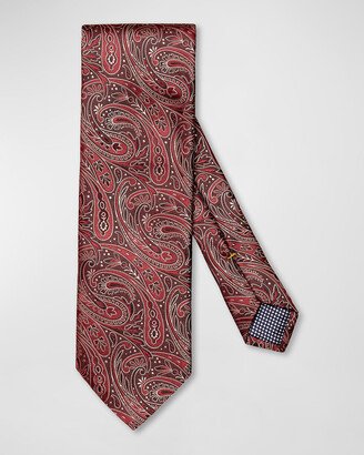 Men's Paisley Jacquard Silk Tie-AA